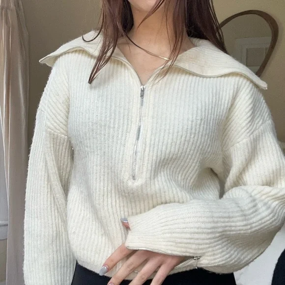 FOR LOVE & LEMONS RYAN RIBBED SWEATER - XS - Picture 3 of 5